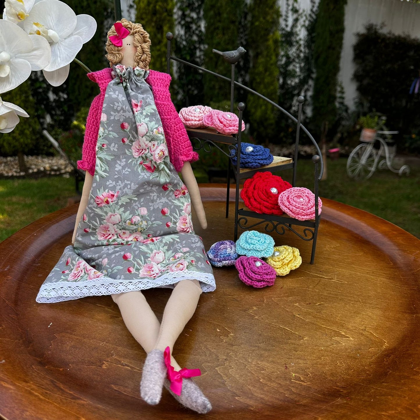 Tildas con saco de crochet