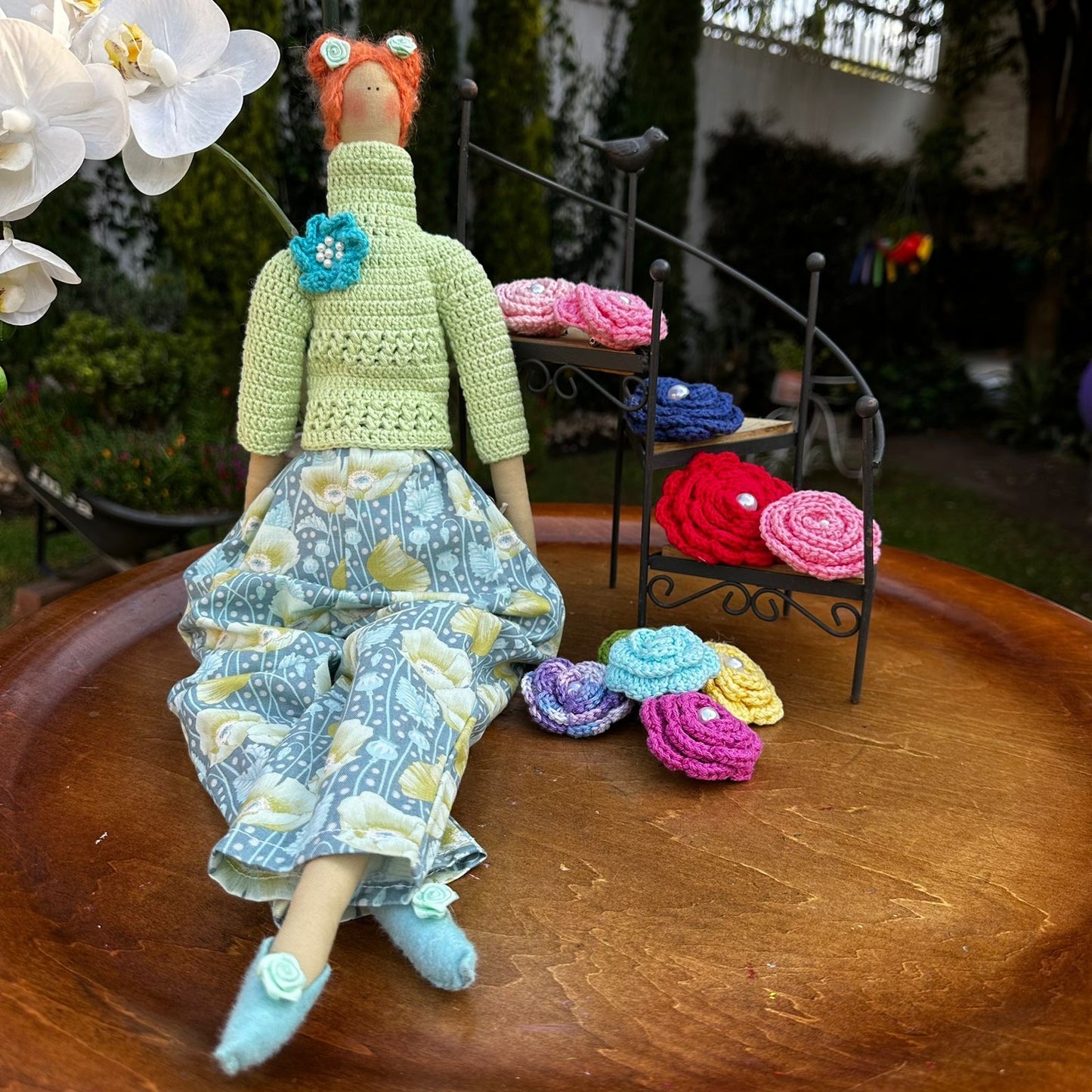 Tildas con saco de crochet