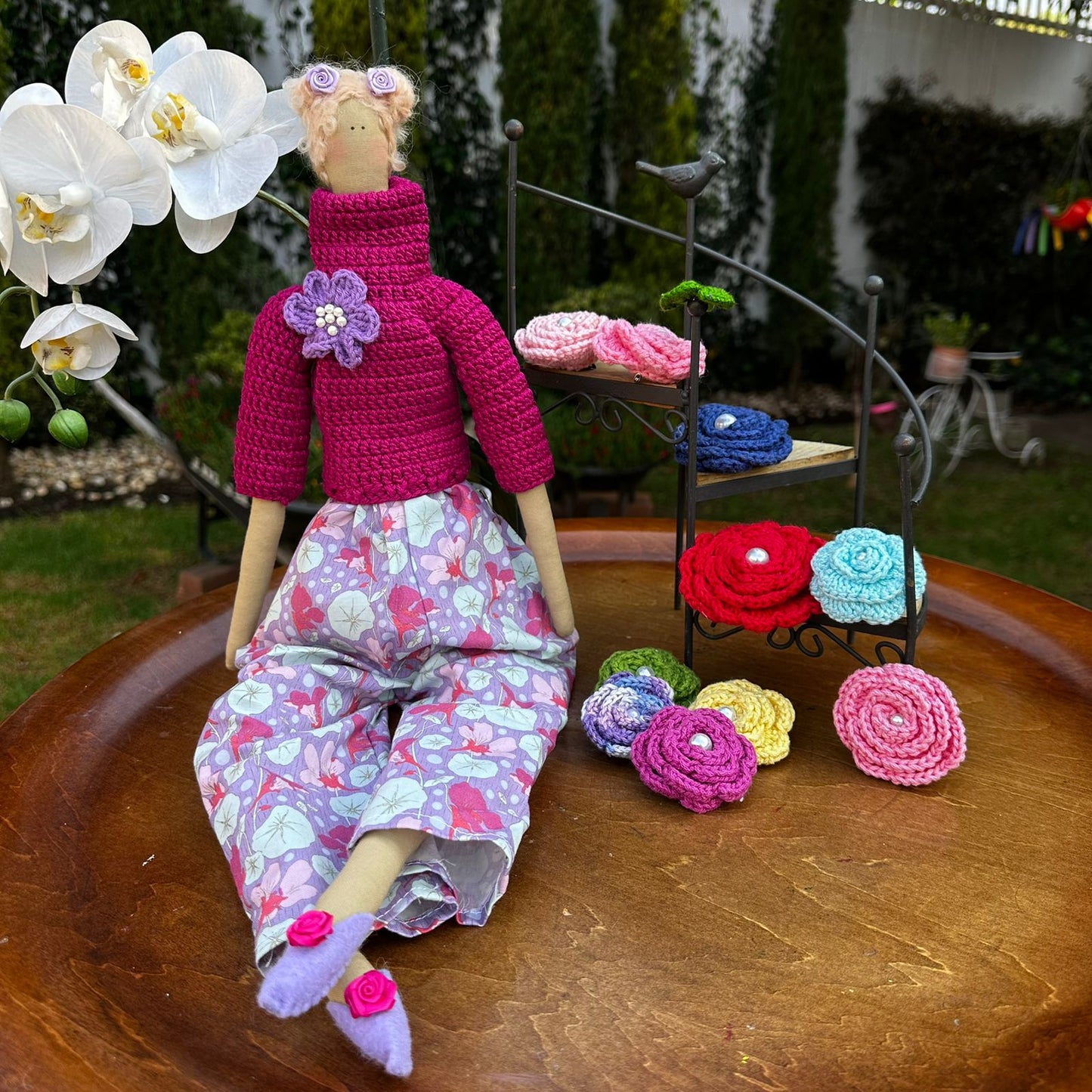 Tildas con saco de crochet