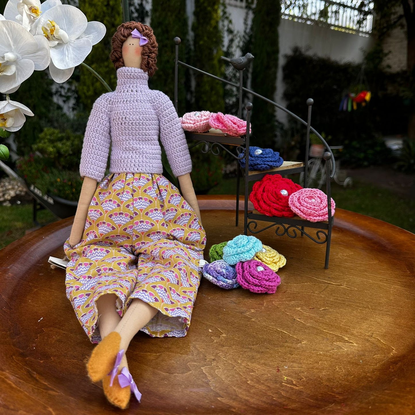 Tildas con saco de crochet